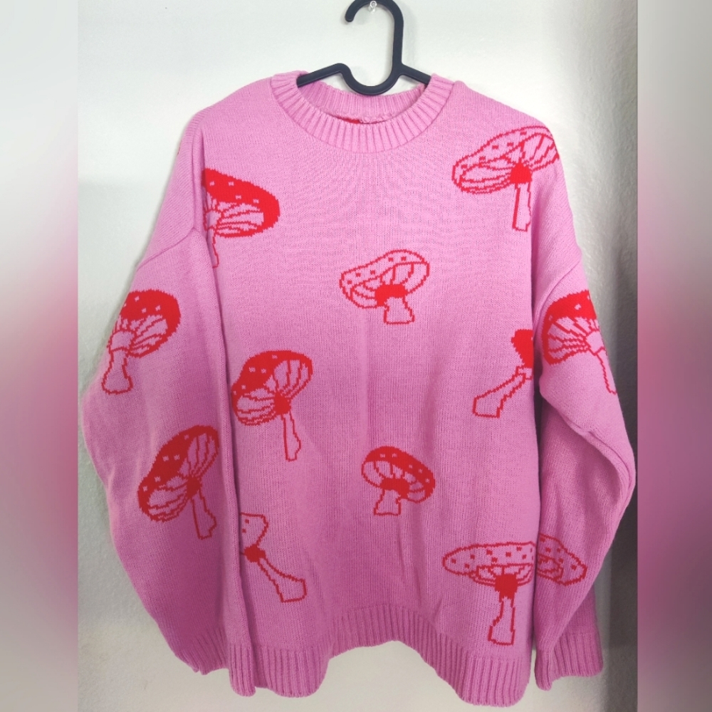NWOT petite mushroom sweater